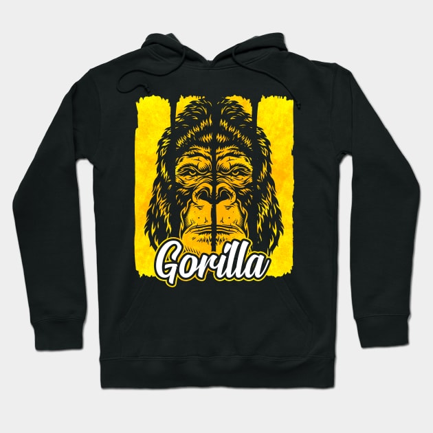 Gorilla Face Hoodie by Mila46